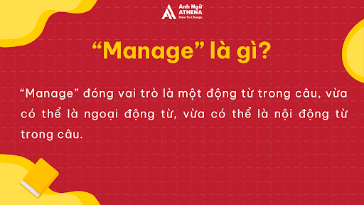“Manage” là gì?